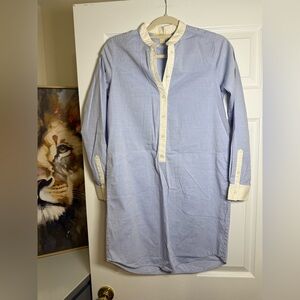 Michael Kors Light Blue Tunic with Cream Trim